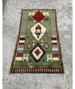 3x6 Green Moroccan Hand Knotted Rug - Unique Living Room Bedroom Kitchen... - $6,991.84 MXN