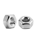 304 Stainless Steel 1/4-20 Hex Nuts, 100 Pack, Full Thread, Bright Finish - $13.63