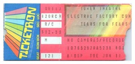 Tears For Fears Concert Ticket Stub June 11 1985 Philadelphia Pennsylvania - £19.46 GBP
