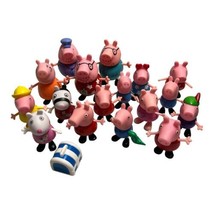 Lot Of Peppa Pig Figures Toys 18 Pieces George Mummy ZuZu Suzy Grampa - £21.21 GBP