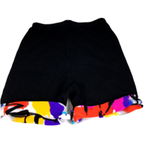 Vintage 90s Jacques Moret Dance Athletic Shorts Size S Black Colorful Made USA - £17.19 GBP