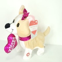 Valentine Animated Puppy Dog With Valentine Heart sings I Really Like Yo... - $24.74