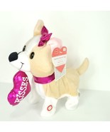 Valentine Animated Puppy Dog With Valentine Heart sings I Really Like Yo... - £18.49 GBP