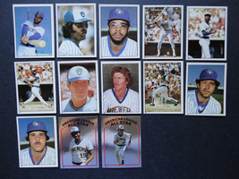 1981 Topps Album Stickers Milwaukee Brewers Team Set of 13 Baseball Cards - £3.93 GBP