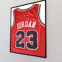 Michael Jordan Signed And Framed NBA #23 Chicago Bulls Red Jersey COA - £688.12 GBP