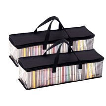 Cd Storage Bag(6 Pack),Portable Transparent Pvc Media Storage,Water Resistant Cd - £40.72 GBP