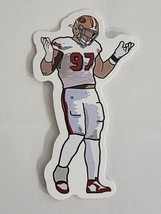 Football Player with Hands in Air #97 Multicolor Sticker Decal Embellish... - $2.59
