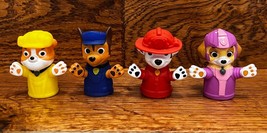 Paw Patrol Finger Puppets ~Lot of 4 ~ Kids Bath Toys Rubble Chase Marshall Skye - £6.15 GBP