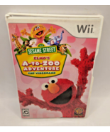 Nintendo Wii 2010 Sesame Street Elmo&#39;s A-to-Zoo Adventure The Video game - £3.96 GBP