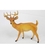 Vintage PLASTIC 10 POINT WHITETAIL BUCK DEER STATUE FIGURINE 8&quot;T x 8&quot;W - $15.08 CAD