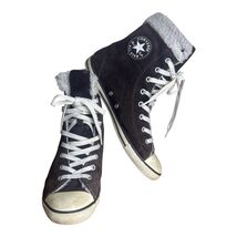 Converse All Star Chuck Taylor High Tops Sherpa Lined Women’s 8 Brown White - $30.00
