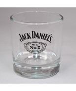 Jack Daniels Round Rocks Glass, Old No.7 Black Print With Embossed Botto... - $6.43