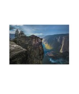 Landscape Poster Cliffs Space Unframed Interior Canvas Decor 18x12 Inch 1-Piece - $13.99