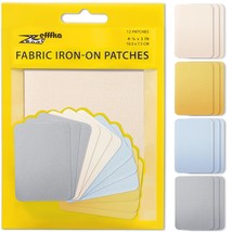 Premium Quality Fabric Iron-On Patches Inside &amp; Outside Strongest Glue 1... - £12.11 GBP