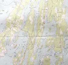 Map Orrs Island Maine 1978 Topographic Geological Survey 1:24000 27 x 22&quot; TOPO7 - $52.49