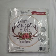 HOME SWEET HOME 2020 Dimensions Cross Stitch Kit 72-75813 w/6” Hoop.  NEW - $8.90