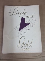 Vintage Purple And Gold 1963 Yearbook Camden High School Camden NJ - £28.42 GBP