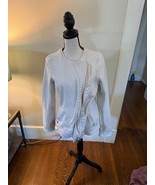 Athleta  Jacket Women&#39;s S Cream  Fleece Full Zip Pockets - €21,31 EUR