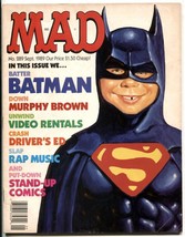 MAD Magazine #289 1989- BATMAN- Murphy Brown- Rap Music - $27.16
