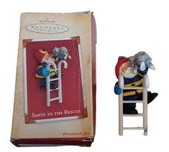 Hallmark Ricordo Ornamento Babbo Natale To The Rescue 2004 Scatola Firem... - £8.15 GBP