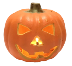 Vintage Foam Blow Mold Blinking Light Jack O Lantern Pumpkin Halloween 1... - £25.73 GBP