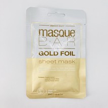 Masque Bar Gold Foil Sheet Mask Hydration Calming Soothing Lavender Camelia - $2.47
