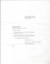 Barbara Eisenhower Signed 1973 Typed Letter - £31.14 GBP