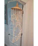 Hanging Seashell Seashells Home Decor Beach Ocean Cottage Boho Shabby Chic - $29.70