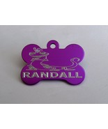 38MM BONE SHAPE MONSTER RANDALL DOG TAG PERSONALISED ON REVERSE VARIOUS ... - £15.44 GBP