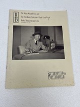 Frank Lloyd Wright Auction Catalog architecture Butter field vintage 199... - $9.99