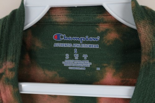 Vtg Champion Mens Small Spell Out Acid Wash Michigan State University T-Shirt Item image 7