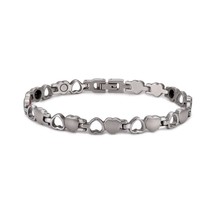 Vinterly Magnetic Bracelets for Women Heart Chain Women Bracelet Germanium Healt - £19.49 GBP