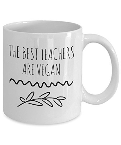 THE BEST TEACHERS ARE VEGAN MUG - Funny Coffee Mug for Vegan Teacher - Birthday  Item image 5