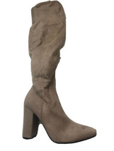 GUESS Womens Mireya Tall Boots Tan Natural Beige Size  7.5M New - £31.16 GBP