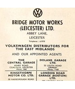 1954 Volkswagen Dealer Bridge Motor Works Advertisement Automobilia E89G1 - €17,22 EUR