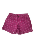 Maurices Womens Shorts Juniors 5/6 Purple Floral Patterned Printed Denim - $11.20