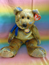 Vintage 2000 Ty Original Beanie Buddy Clubby III Club Bear Retired w/ Tags 14&quot; - £7.69 GBP