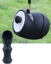 18oz. Portable Foldable Silicone Dog Water Bottle Black Leak Proof W/ Dispenser image 5