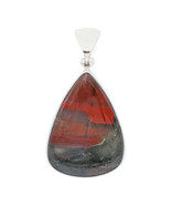 Stones Desire Bloodstone Pendant Necklace (22&quot;) Red - £135.76 GBP
