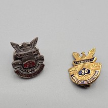 US Treasury Department 20 and 30 Year Service Lapel Pins 925 Sterling Go... - $49.99