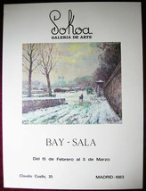 Original Poster Spain Sohoa Bay Sala Painting Art 1983 - £43.79 GBP