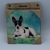World&#39;s Most Absorbent Coaster - Dog - Rat Terrier - £6.14 GBP