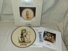 Vintage Hummel Goebel Collectible Plate Bas-Relief 1990 Shepards Boy Boxed NOS - £9.77 GBP