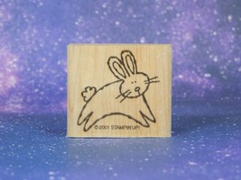 BUNNY RABBIT, Mounted Rubber Stamp by Stampin&#39; Up!  Easter, Farm Animal, Nature - £4.46 GBP