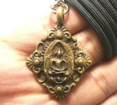 Super Rare Lp Boon Lord Buddha Samadhi Magic Metal Coin Real Thai Amulet Pendant - £570.46 GBP