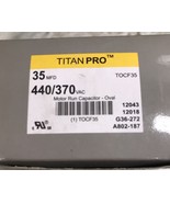 Titan Pro TOCF35 Oval Motor Run Capacitor MFD 35 440/370 Vac - $1,647.18 MXN