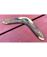 Bunabiri Australia Aboriginal Hand Painted Traditional Boomerang w/Kangaroo - $9.90