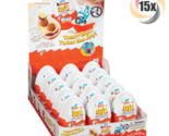 Full Box 15x Eggs Kinder Joy Sweet Cream Cocoa Wafer Bites Candy With To... - $33.55