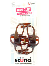 Scunci Tortoise Bun Claw Clip - 1 Pc. (21314) - £7.07 GBP