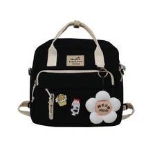 Korean Style Canvas Small Mini Backpack For Women bag for school girl 2021 Flowe - £44.22 GBP